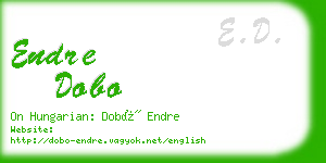 endre dobo business card